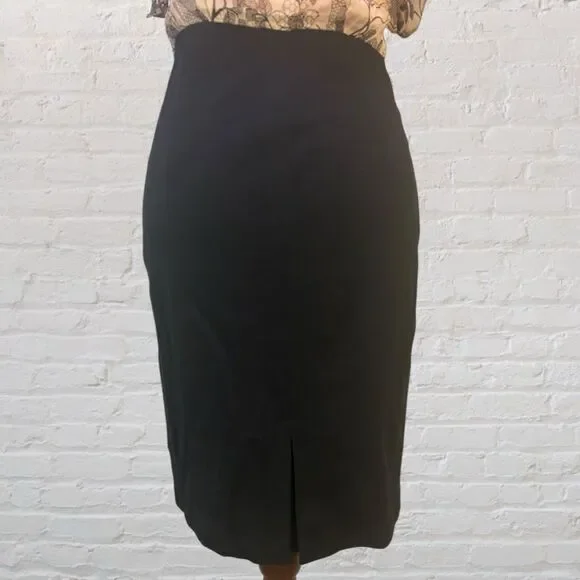 Anthropologie Whimsical Silk Dress Birds Flowers Retro Pencil Eva Franco Size 4 - Picture 8 of 10